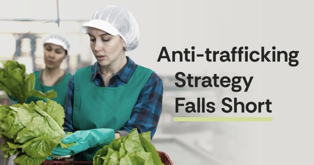 Anti-trafficking strategy falls short
